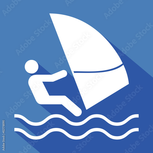 Logo planche à voile.