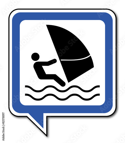 Logo planche à voile.