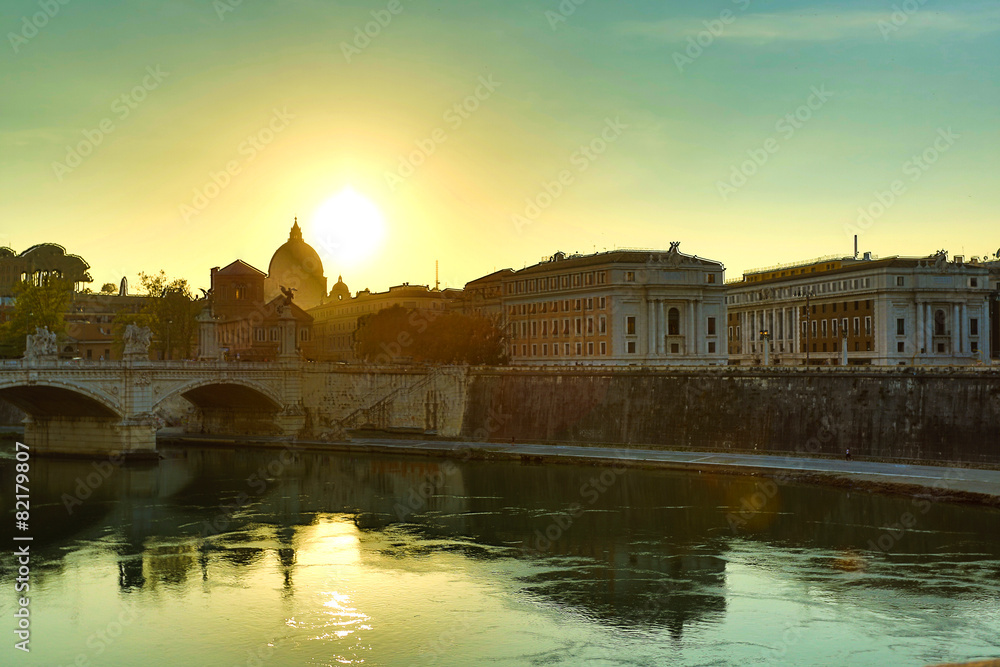 Sonnenuntergang über Rom