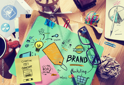 Brand Branding Marketing Commercial Name Concept photo