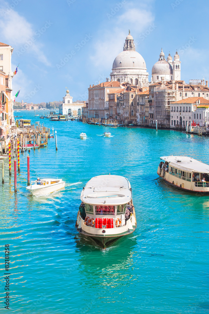 Summer at grand canal in Venice, Italy