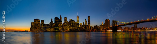 New York Skyline at Sunset #82181422