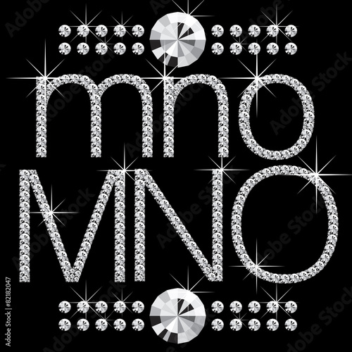 diamond letters with gemstones 04