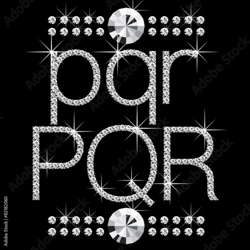 diamond letters with gemstones 00005