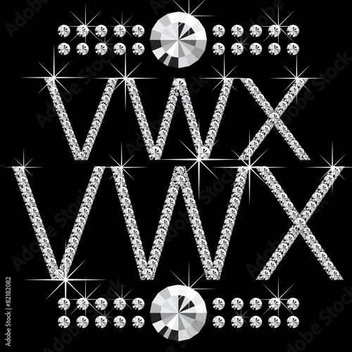 diamond letters with gemstones 05