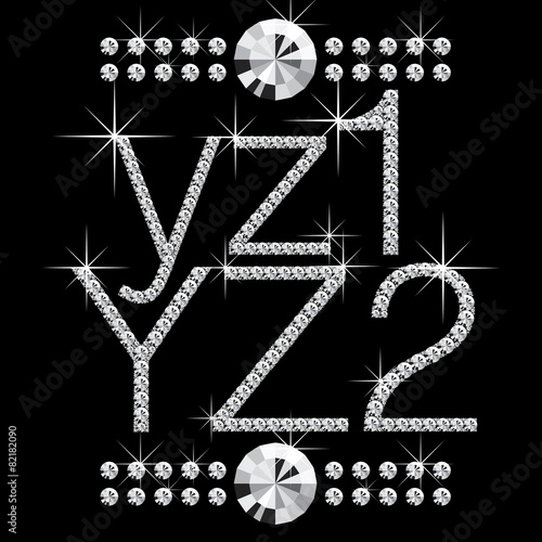 diamond letters with gemstones 06