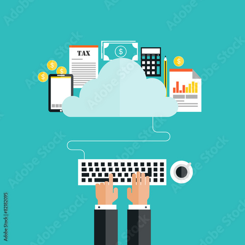 Cloud computing concept