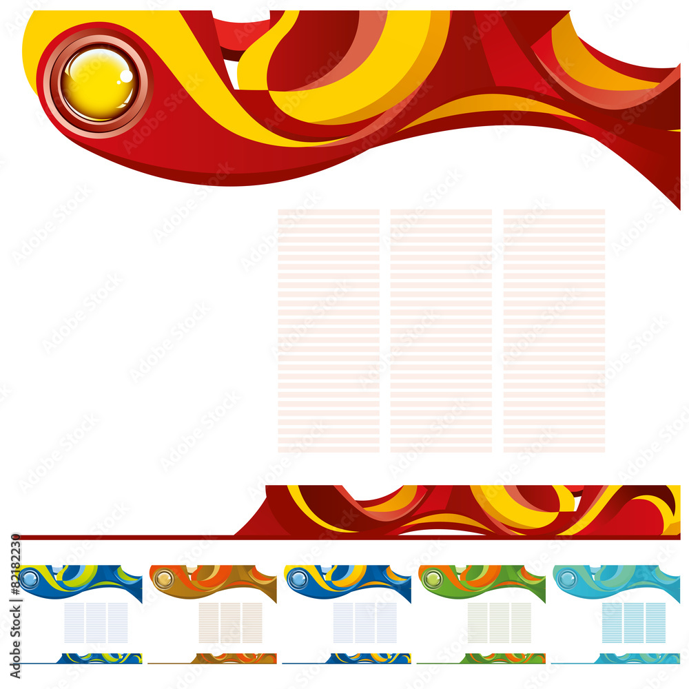 Obraz premium abstract template background with blue button