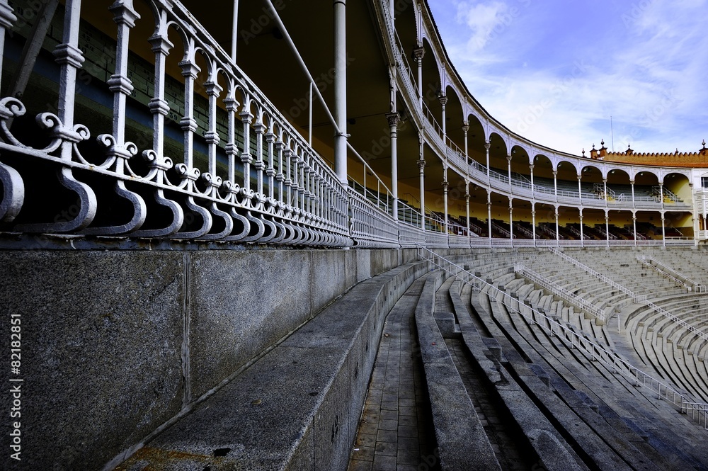 Fototapeta premium Curved Seating in the Stadium