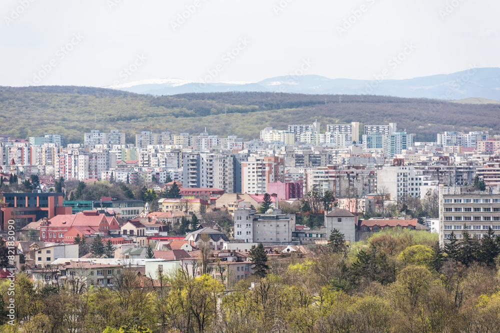 High View Of Cluj Napoca City In Romania High View Of Cluj Napoca City In Romania