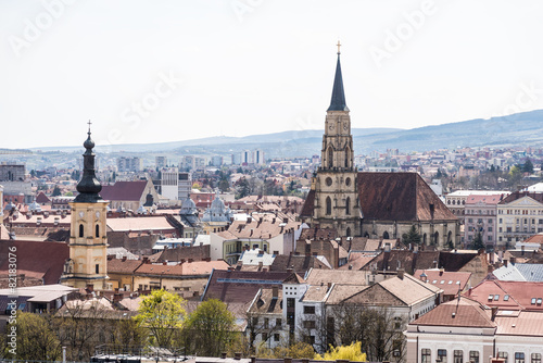 High View Of Cluj Napoca City In Romania