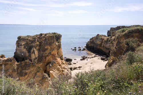 rocks and cliff in lagos porugal