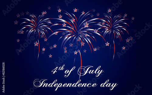 Happy Independence Day background, 4th of July