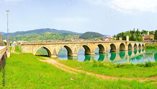 Visegrad bridge panorama