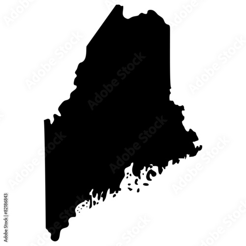 map of the U.S. state of Maine