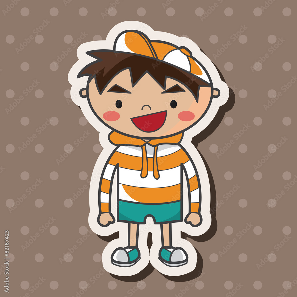 family boy character theme elements family boy character theme elements