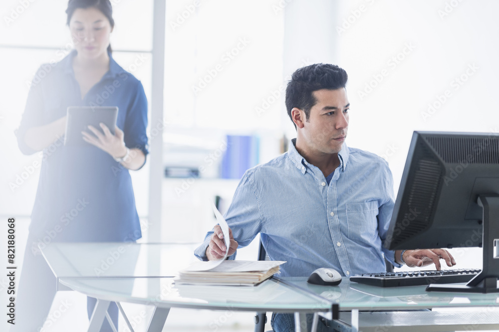 Business people working in office Business people working in office
