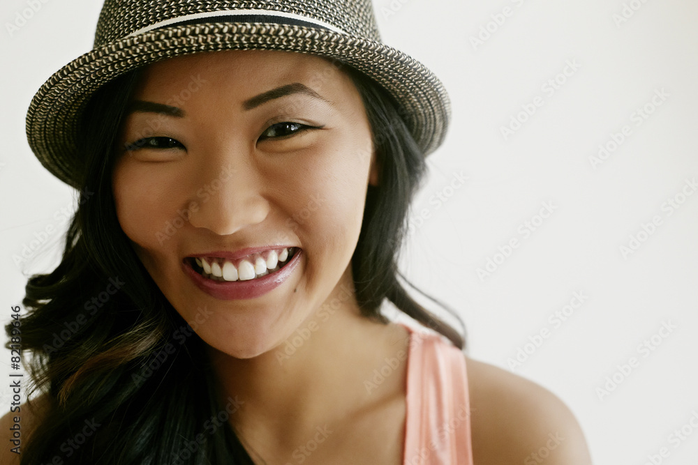 Korean woman smiling Korean woman smiling