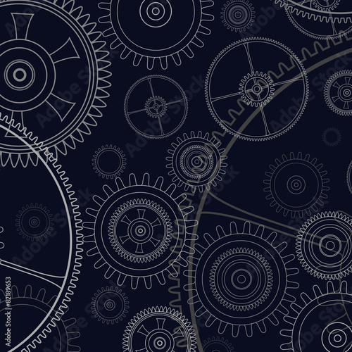 Background technology with gears