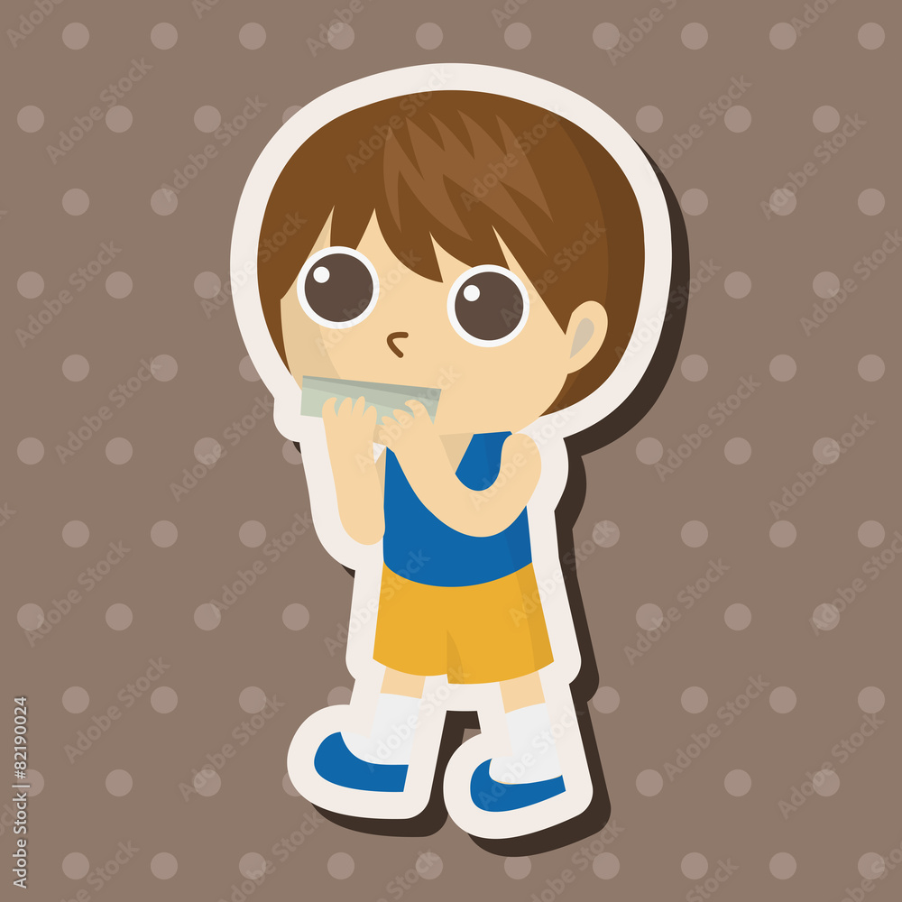 character musician theme elements character musician theme elements