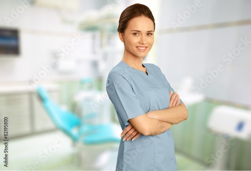Nurse. Female Nurse in Scrubs