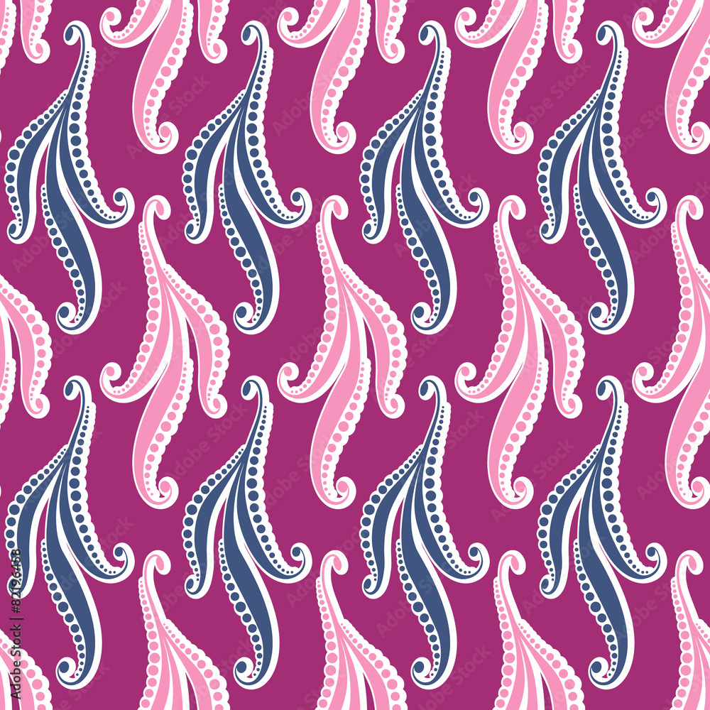 Seamless pattern of stylized geometric flowers Seamless pattern of stylized geometric flowers
