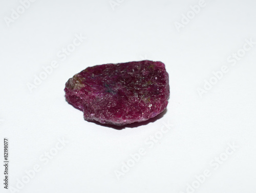 Ruby from Tanzania raw gemstone photo