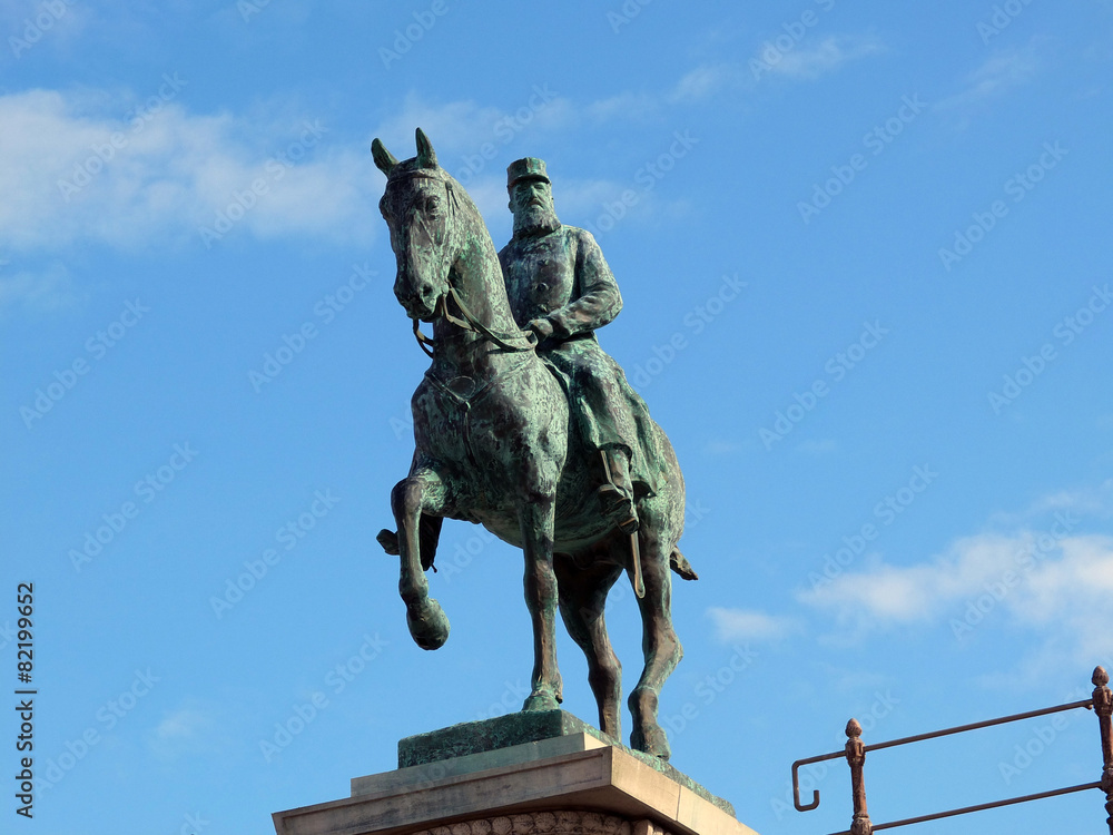 Statue équestre du roi Léopold II.