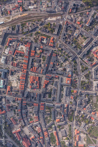Aerial view of Swidnica city © mariusz szczygieł
