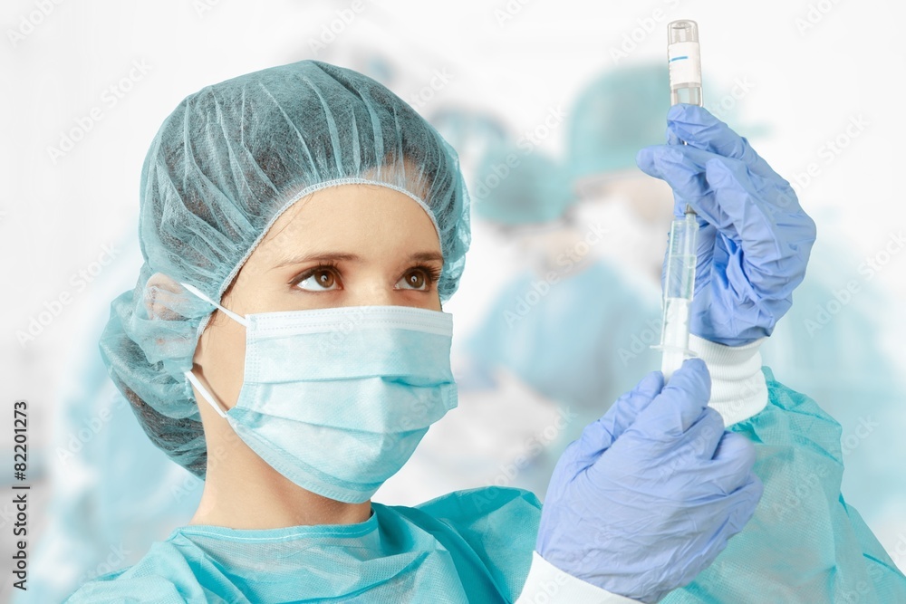 Vaccination. Flu Vaccine Vial with Date Vaccination. Flu Vaccine Vial with Date