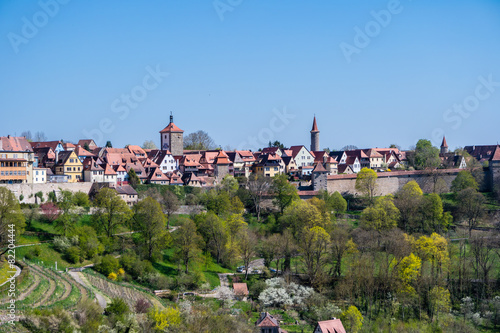 Fernblick über Rothenburg ob der Tauber