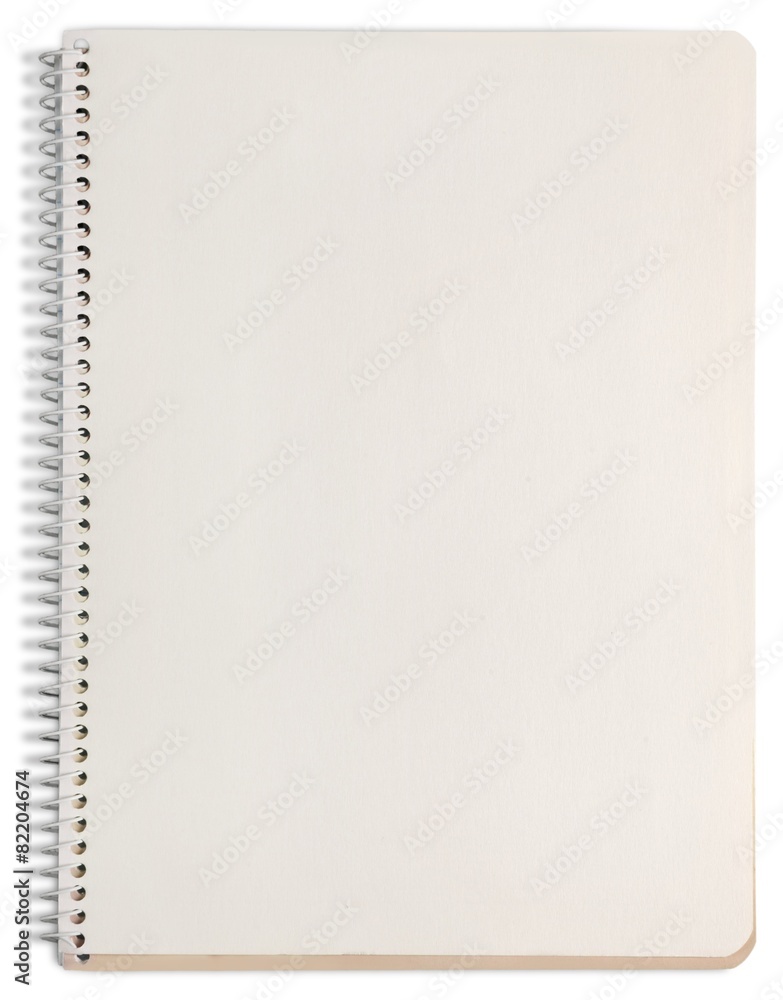 List. Paper page notebook. textured isolated on the white List. Paper page notebook. textured isolated on the white
