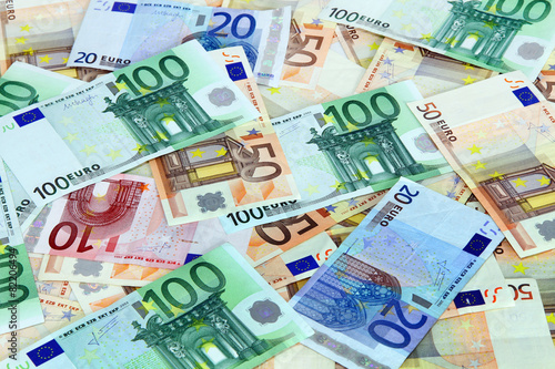 Euro bank note background