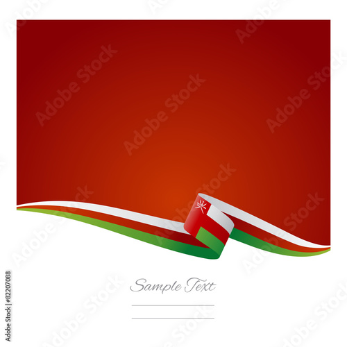 Abstract color background Oman flag vector