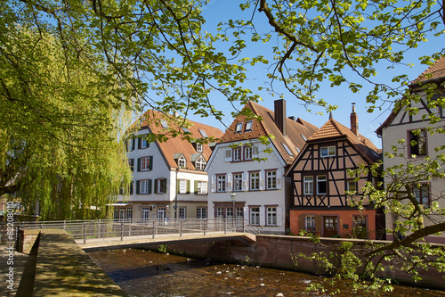 Häuser entlang der Alb in Ettlingen