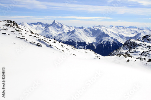 Winter sport holiday in the Alps © whatafoto