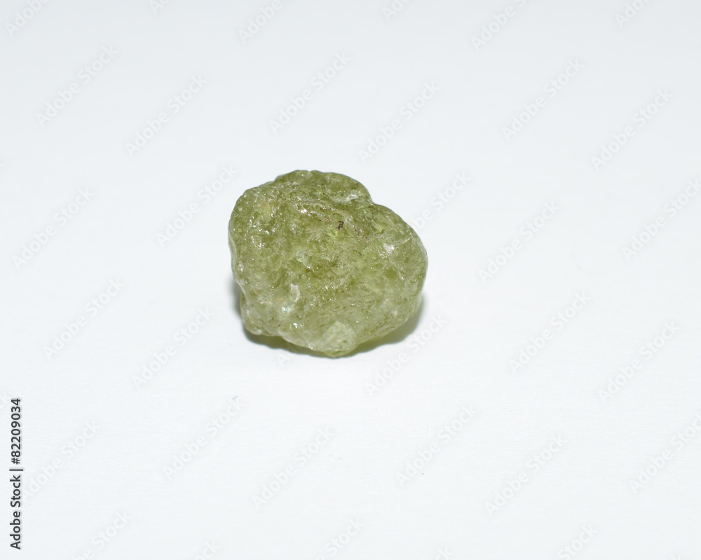Fototapeta premium Green Garnet natural raw gemstone