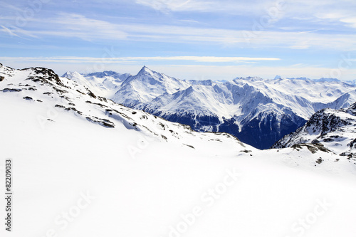 Winter sport holiday in the Alps © whatafoto