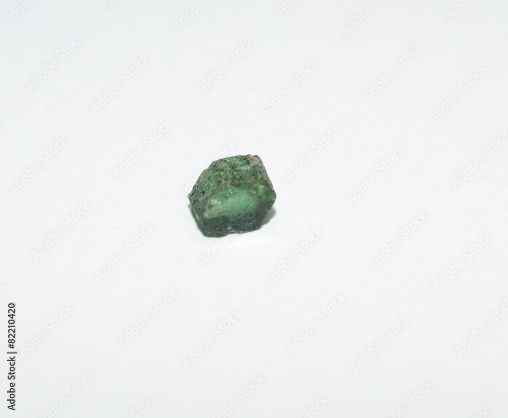 Emerald raw gemstone 