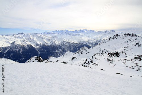 Winter sport holiday in the Alps