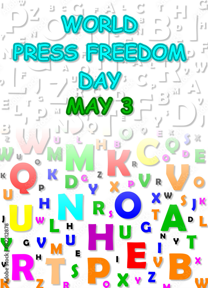 Plakat world press freedom day