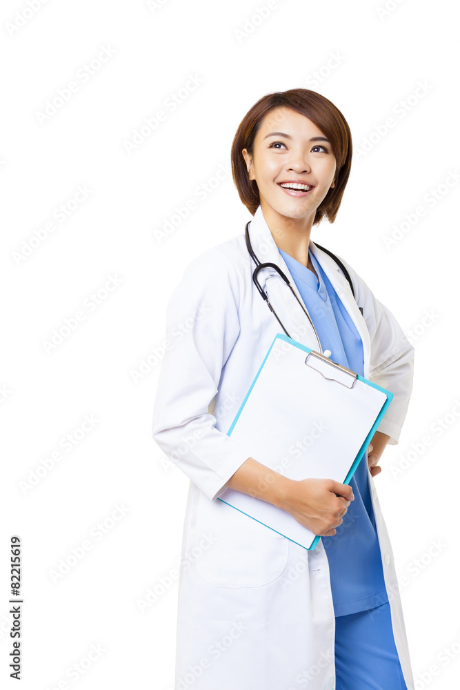 Smiling medical doctor woman with stethoscope Smiling medical doctor woman with stethoscope