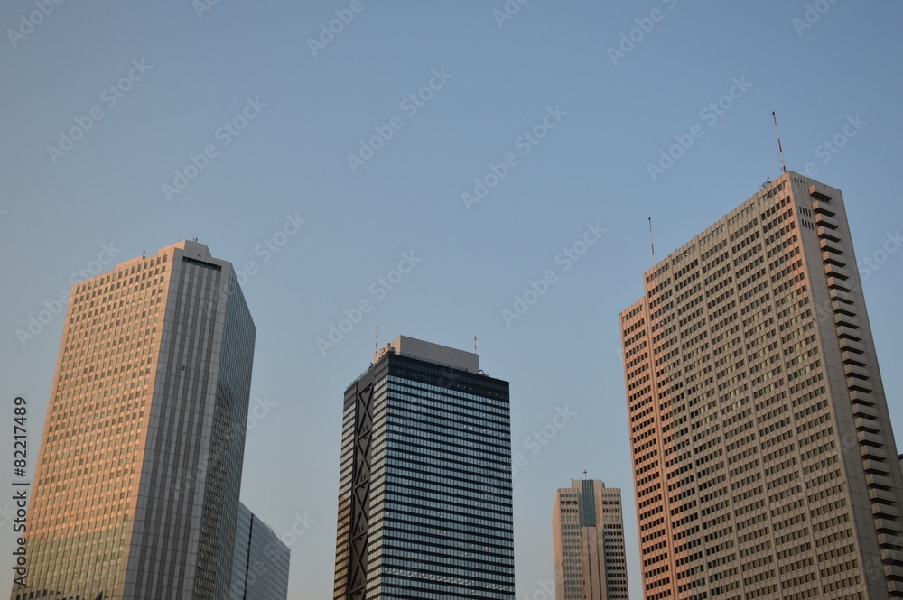 Bankenviertel mit Bürogebäuden - Tokio, Japan