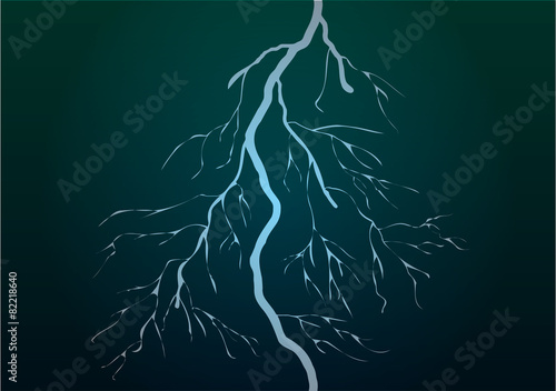 Vector Illustration. Lightning.