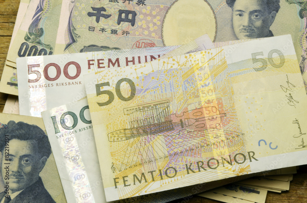 Yen Krona スウェーデン クローナ 日本円 Stock Photo Adobe Stock