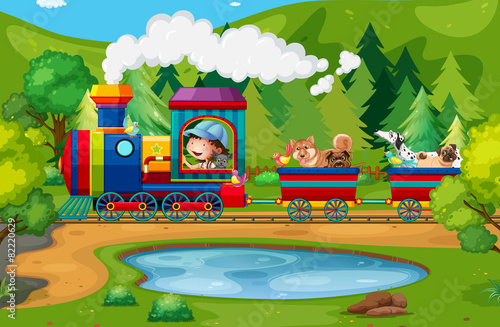 Train and nature