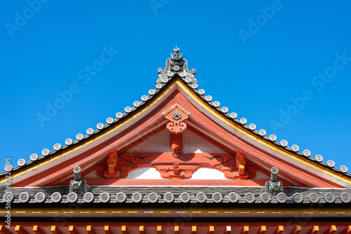 Japanese traditional temple's roof