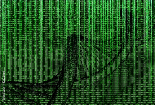 binary code with dna molecule