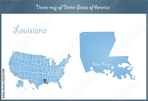 Louisiana state map