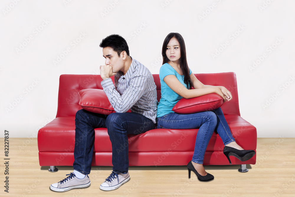 Couple in fights at home Couple in fights at home